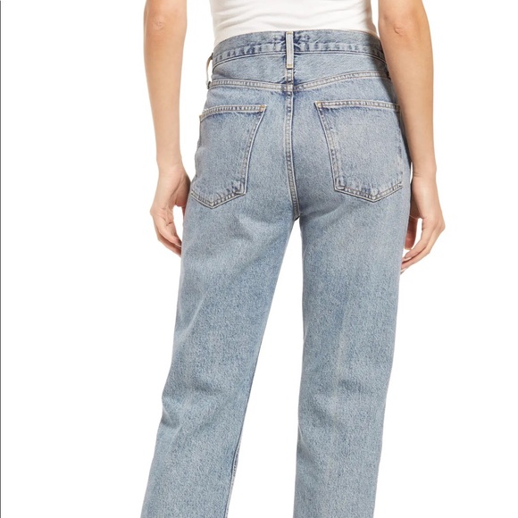 AGOLDE LANA ANKLE STRAIGHT LEG JEANS SZ 29 Z329-13 - Picture 3 of 5